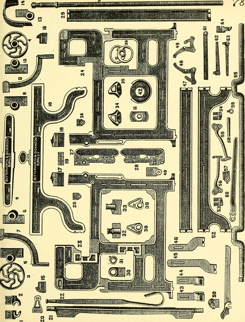 An illustration from Manuscript notes on weaving, 1912, leaf 82