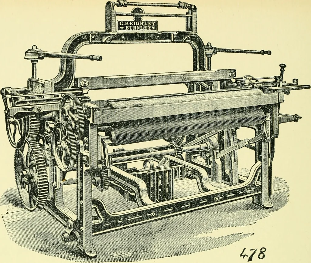 An illustration from Manuscript notes on weaving, 1912, leaf 97
