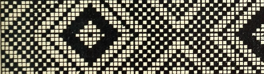 An illustration from Manuscript notes on weaving, 1900, leaf 114