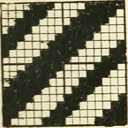 An illustration from Manuscript notes on weaving, 1900, leaf 118