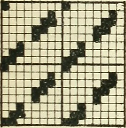 An illustration from Manuscript notes on weaving, 1900, leaf 122