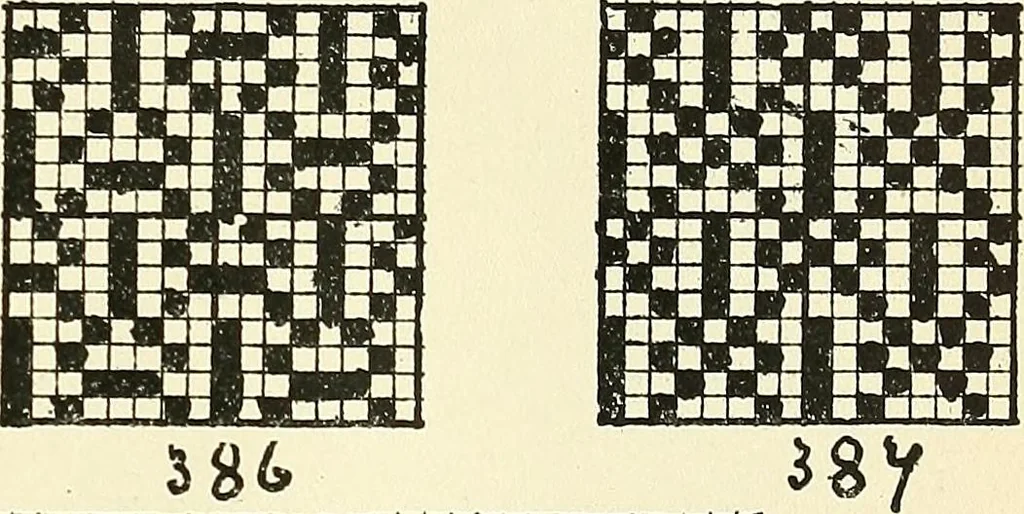 An illustration from Manuscript notes on weaving, 1900, leaf 122