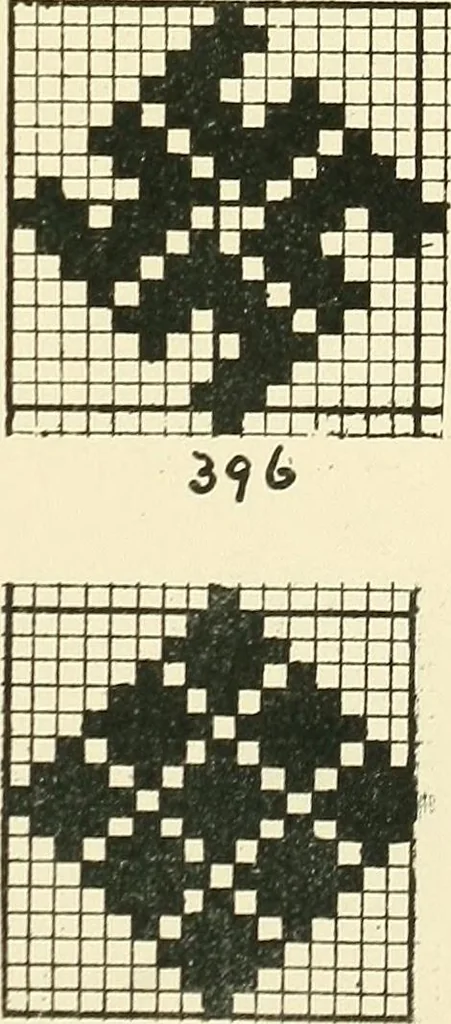 An illustration from Manuscript notes on weaving, 1900, leaf 126
