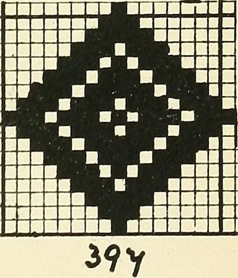 An illustration from Manuscript notes on weaving, 1900, leaf 126