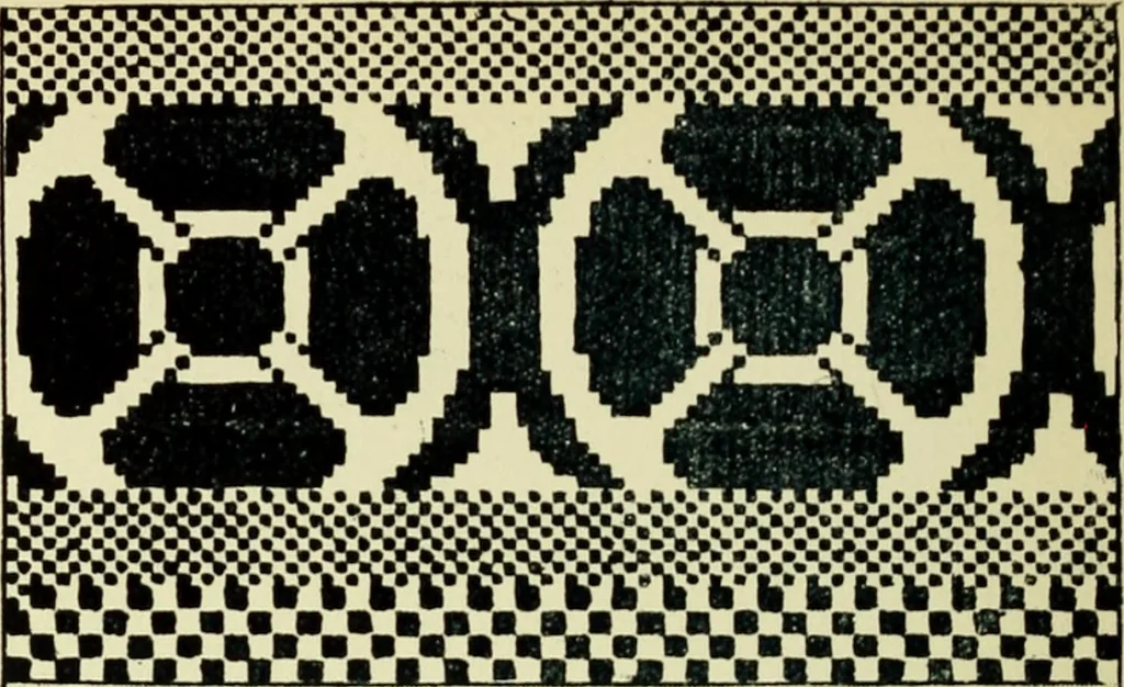 An illustration from Manuscript notes on weaving, 1900, leaf 133