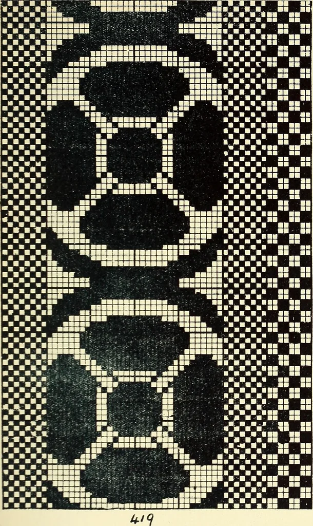 An illustration from Manuscript notes on weaving, 1900, leaf 134