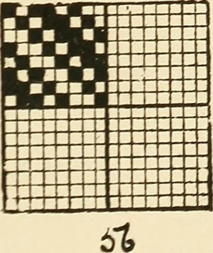 An illustration from Manuscript notes on weaving, 1900, leaf 14