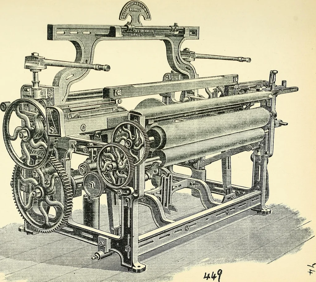 An illustration from Manuscript notes on weaving, 1900, leaf 150