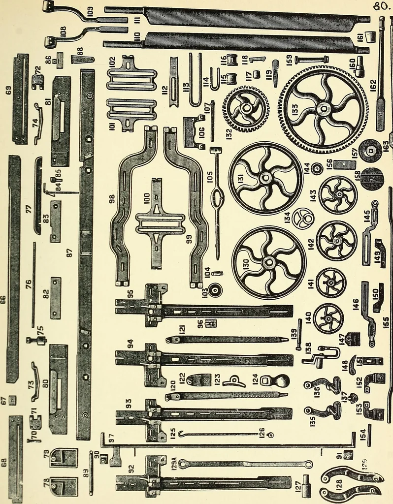 An illustration from Manuscript notes on weaving, 1900, leaf 162