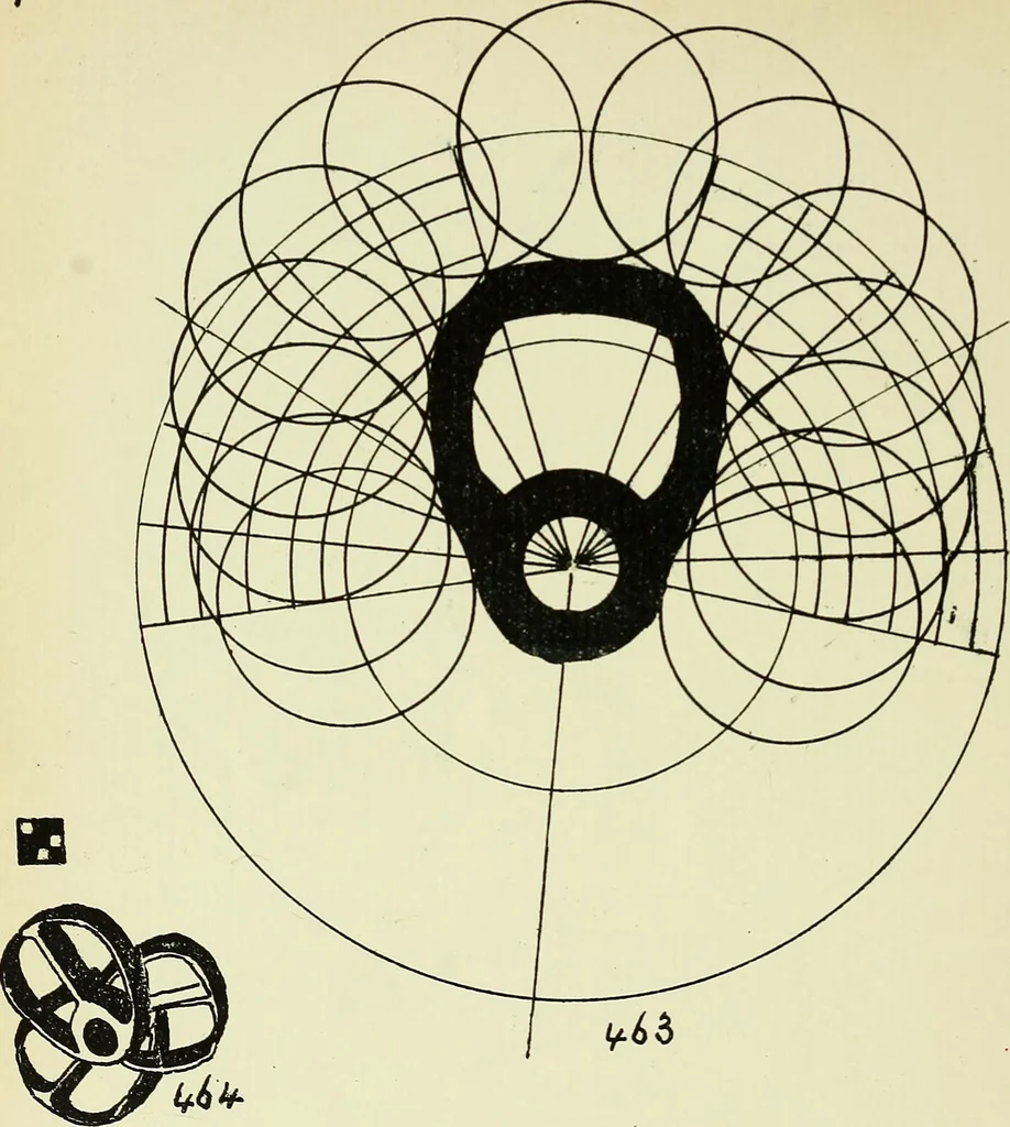 An illustration from Manuscript notes on weaving, 1900, leaf 177