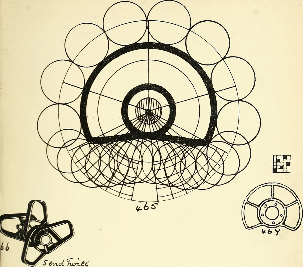 An illustration from Manuscript notes on weaving, 1900, leaf 178
