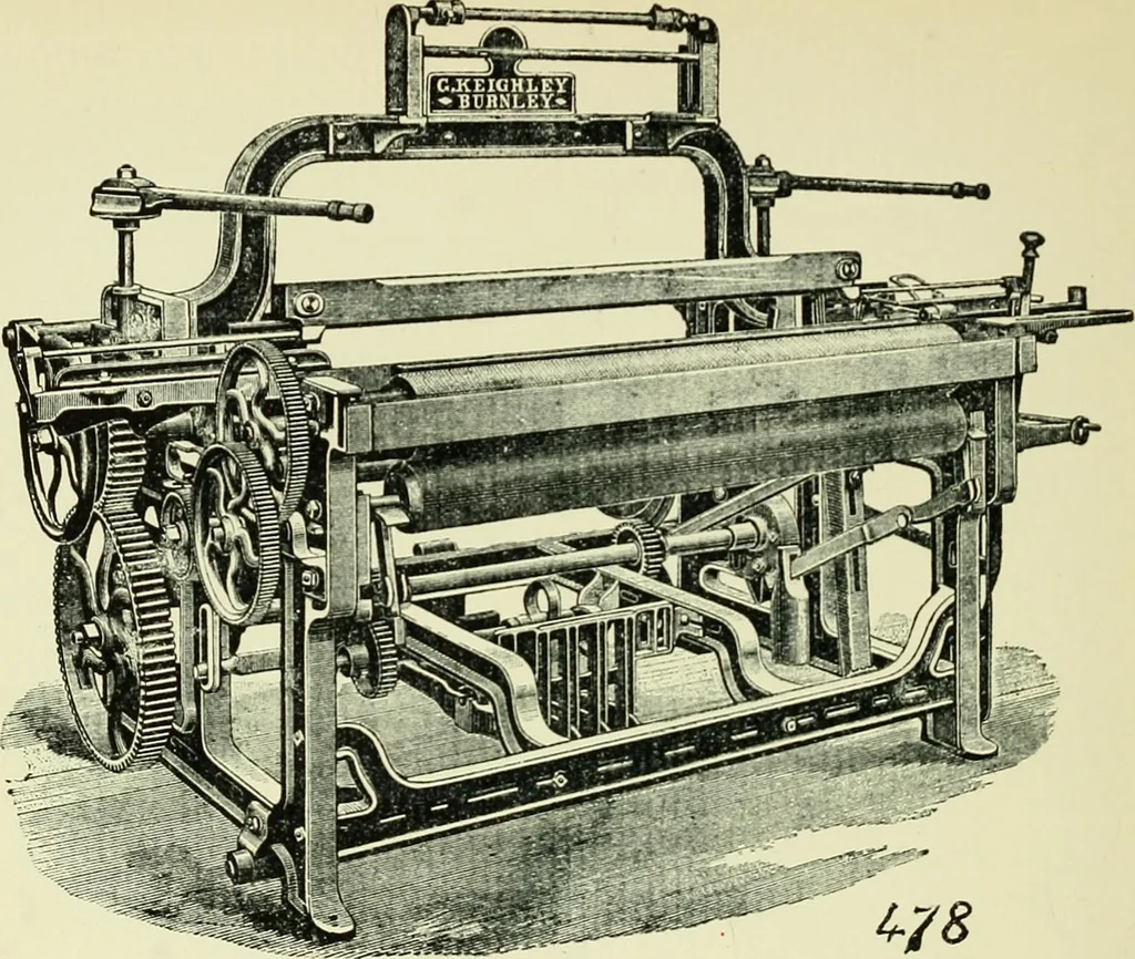 An illustration from Manuscript notes on weaving, 1900, leaf 189