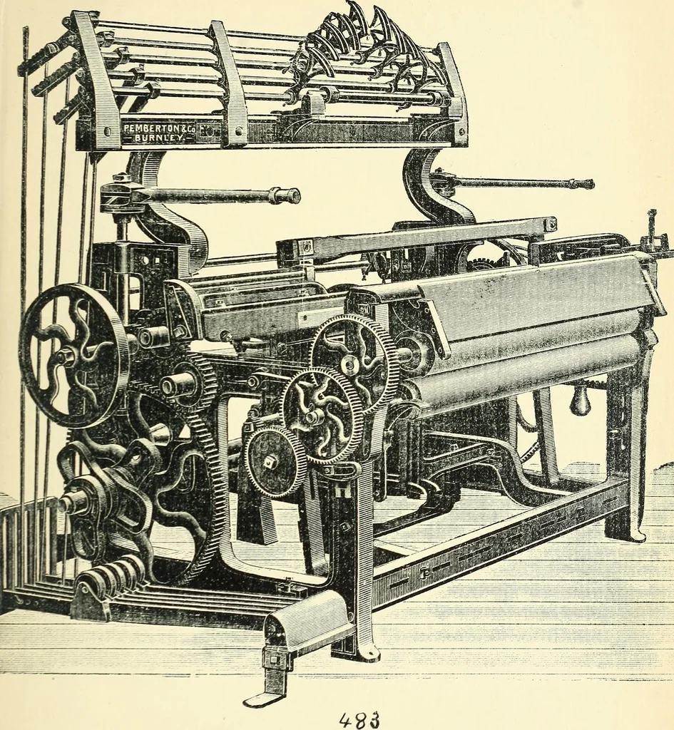 An illustration from Manuscript notes on weaving, 1900, leaf 198