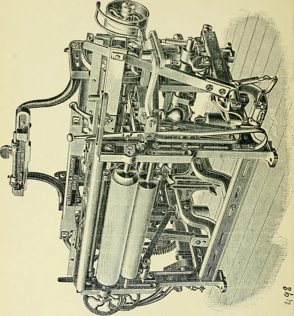An illustration from Manuscript notes on weaving, 1900, leaf 225