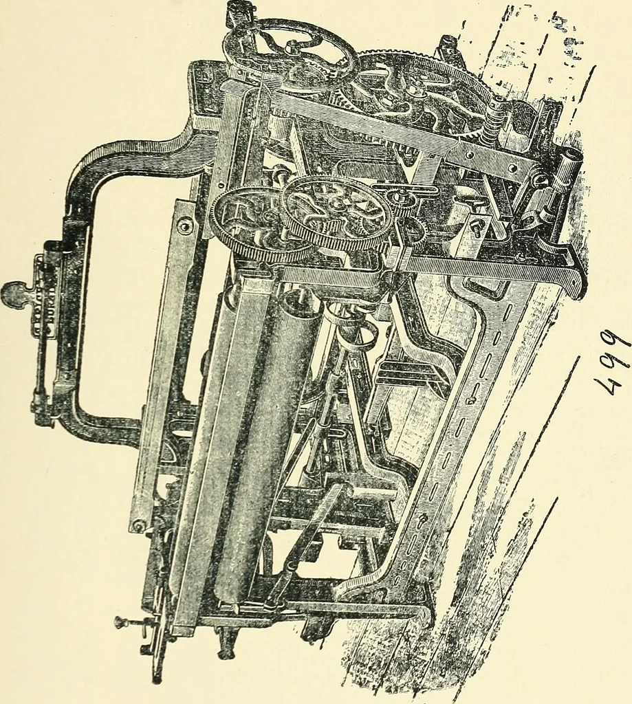 An illustration from Manuscript notes on weaving, 1900, leaf 226