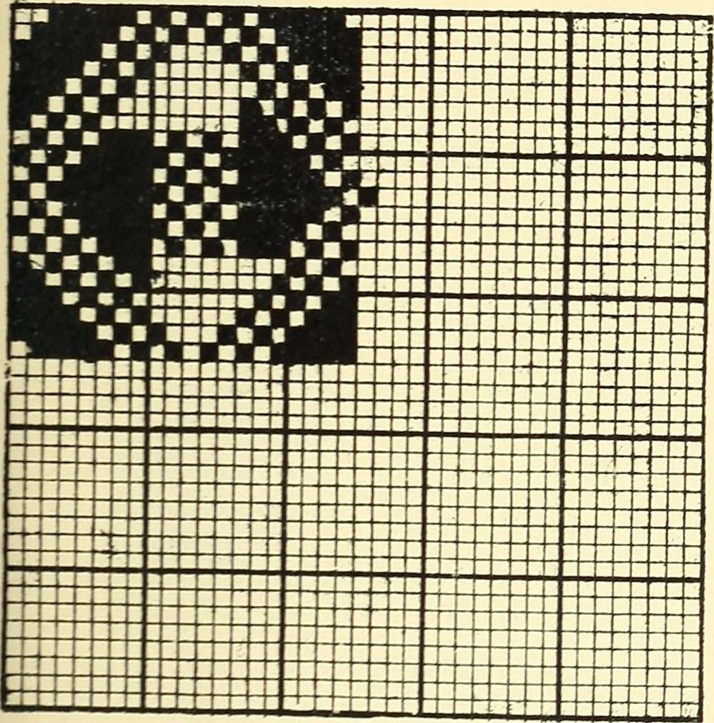 An illustration from Manuscript notes on weaving, 1900, leaf 46