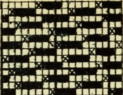 An illustration from Manuscript notes on weaving, 1900, leaf 49