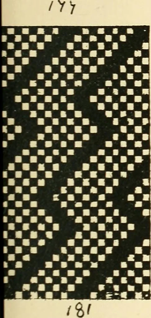 An illustration from Manuscript notes on weaving, 1900, leaf 54