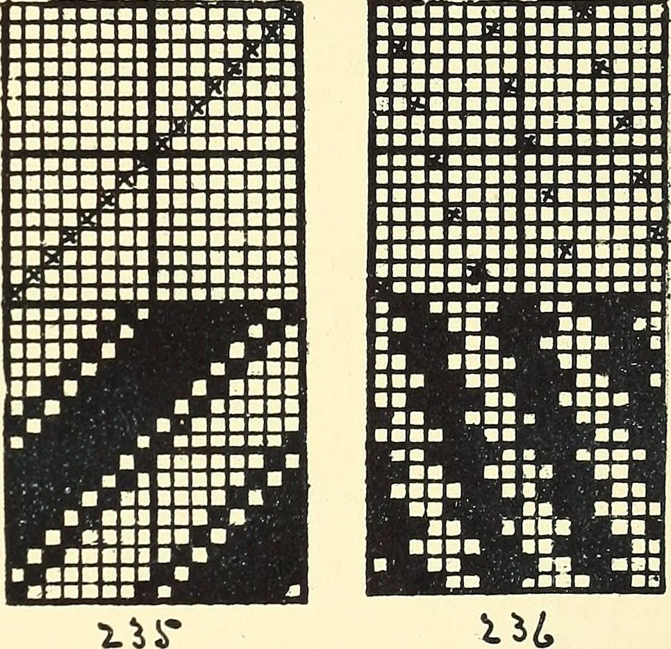 An illustration from Manuscript notes on weaving, 1900, leaf 70