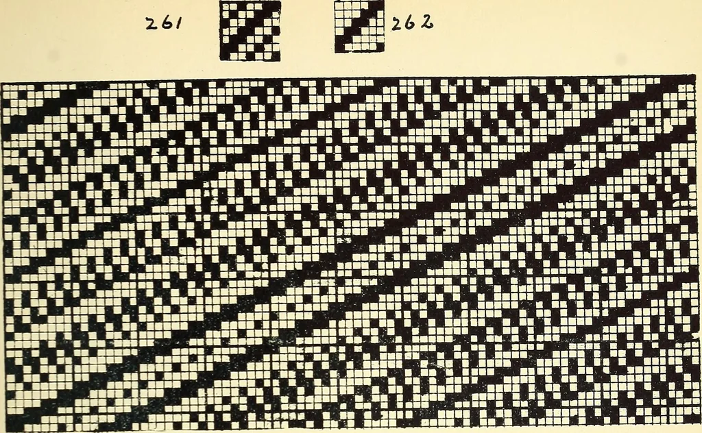 An illustration from Manuscript notes on weaving, 1900, leaf 74