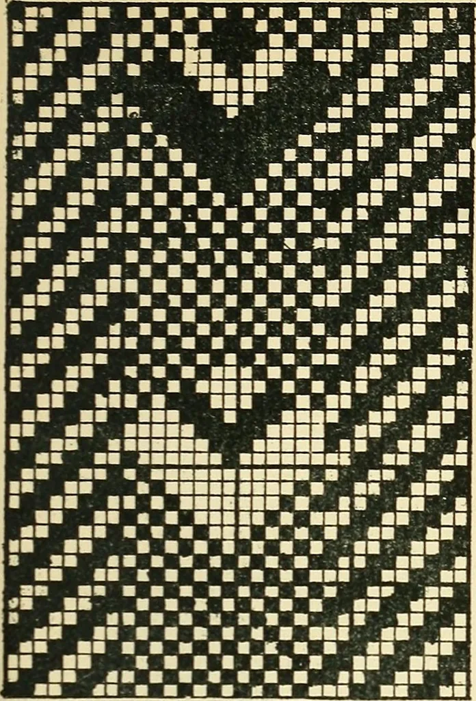An illustration from Manuscript notes on weaving, 1900, leaf 86