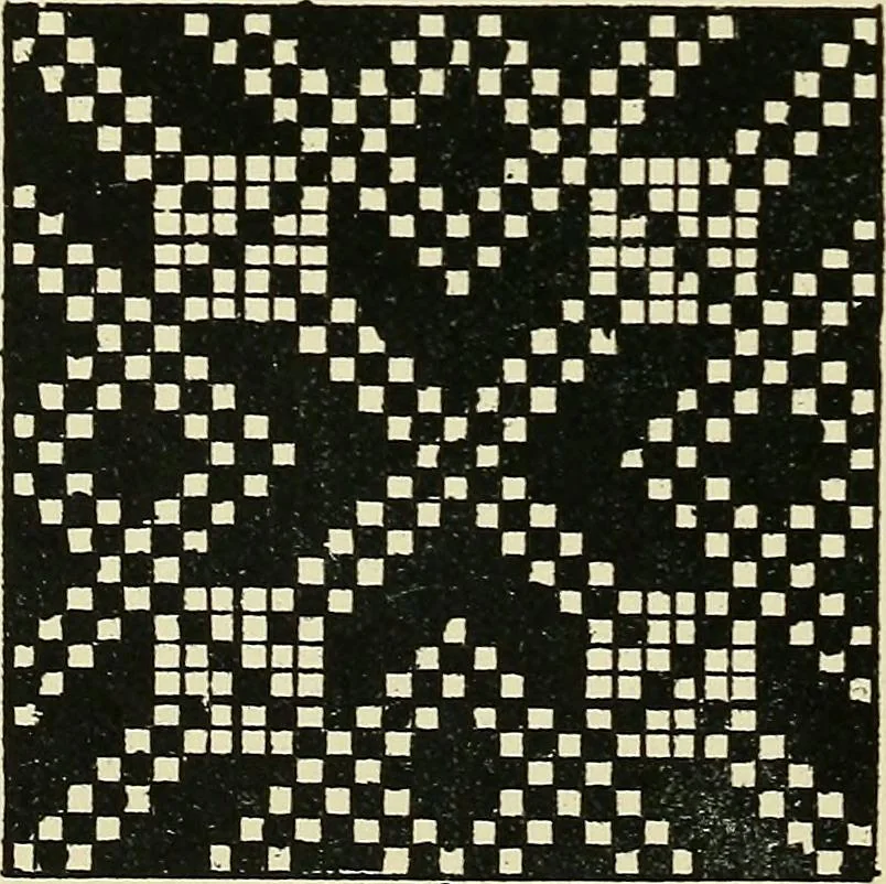 An illustration from Manuscript notes on weaving, 1900, leaf 97