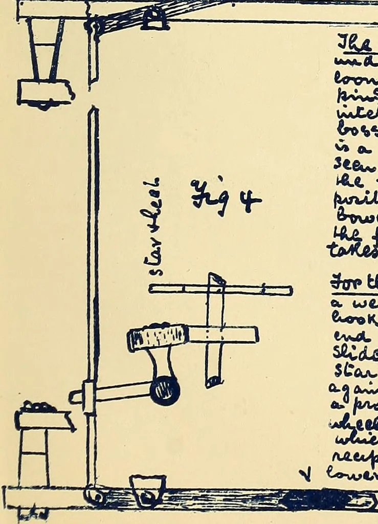 An illustration from Manuscript notes on weaving, 1900, leaf 130