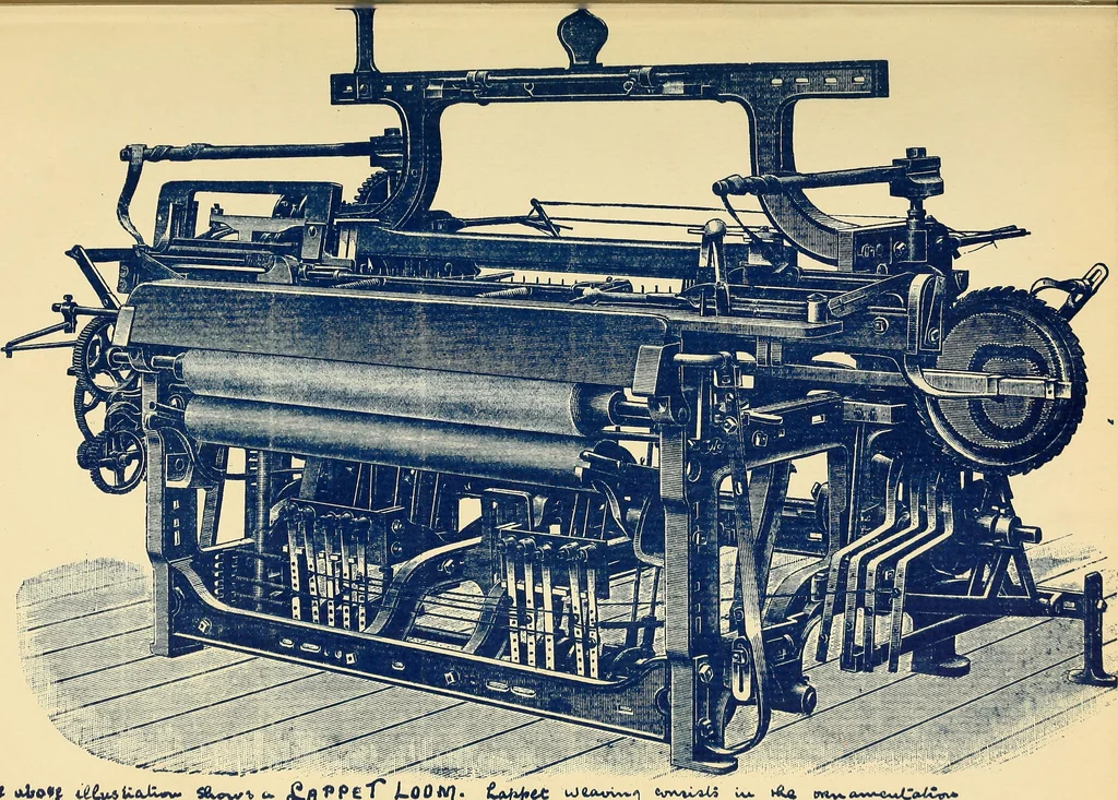An illustration from Manuscript notes on weaving, 1900, leaf 172