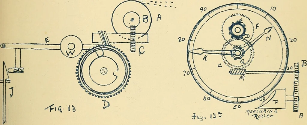 An illustration from Manuscript notes on weaving, 1900, leaf 26