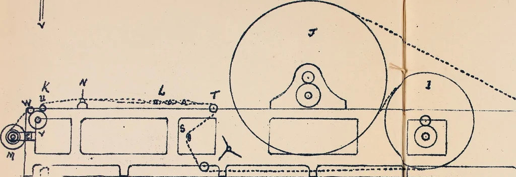 An illustration from Manuscript notes on weaving, 1900, leaf 38