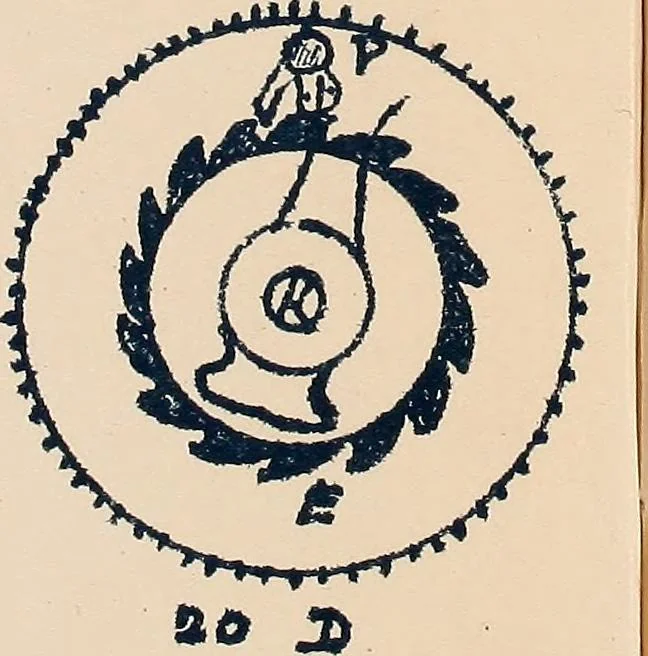 An illustration from Manuscript notes on weaving, 1900, leaf 38