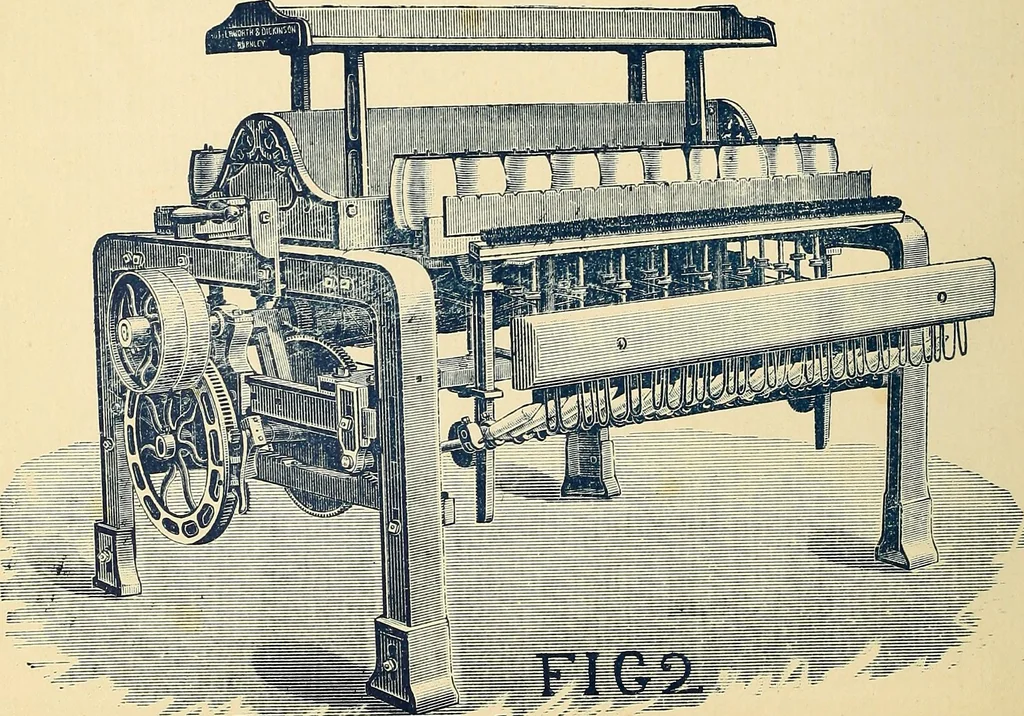 An illustration from Manuscript notes on weaving, 1900, leaf 5