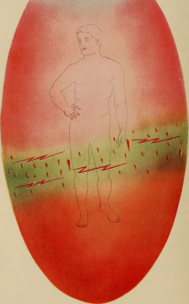 An illustration from Man visible and invisible .., 1903, leaf 147