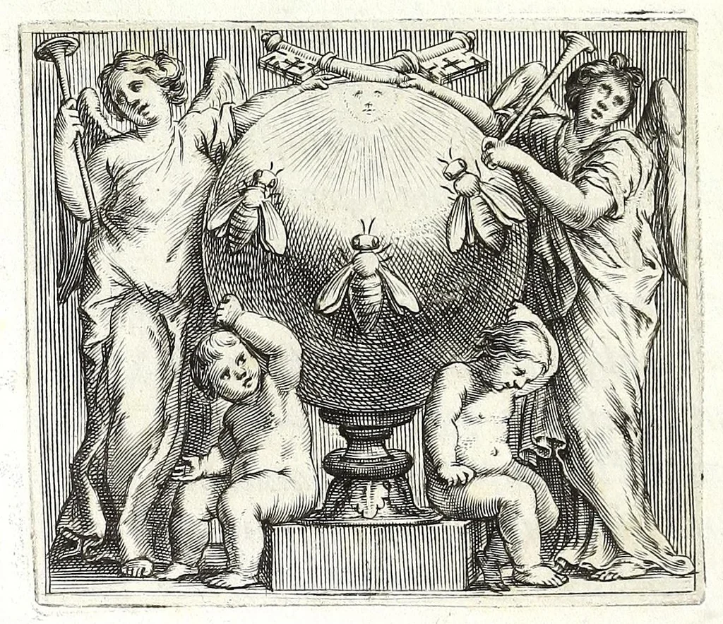 An illustration from Maphaei s.r.e. card. Barberini nvnc Vrbani pp. VIII. Poemata, 1638, leaf 118