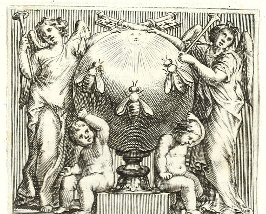 An illustration from Maphaei s.r.e. card. Barberini nvnc Vrbani pp. VIII. Poemata, 1638, leaf 229