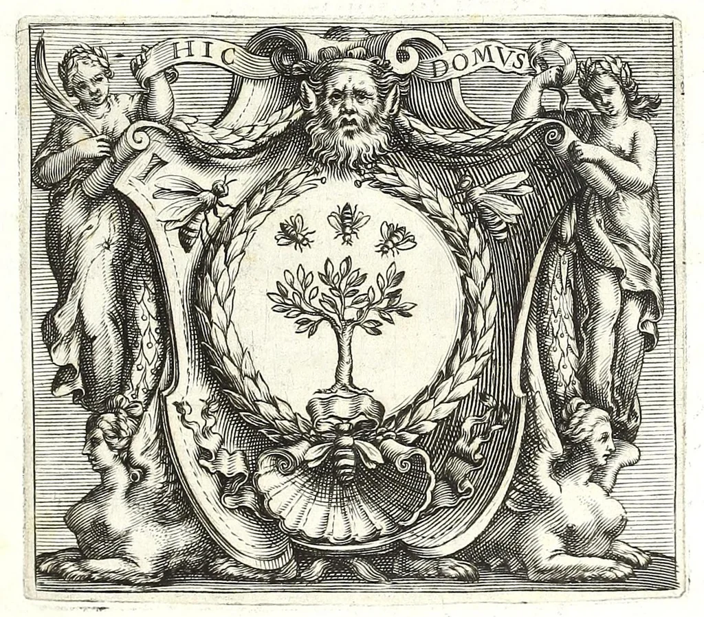 An illustration from Maphaei s.r.e. card. Barberini nvnc Vrbani pp. VIII. Poemata, 1638, leaf 23