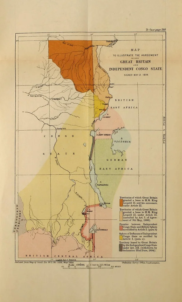 An illustration from The map of Africa by treaty, 1909, leaf 199