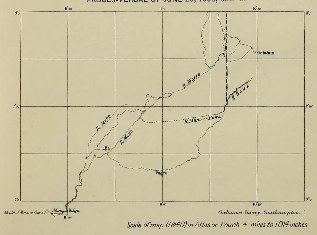 An illustration from The map of Africa by treaty, 1909, leaf 383
