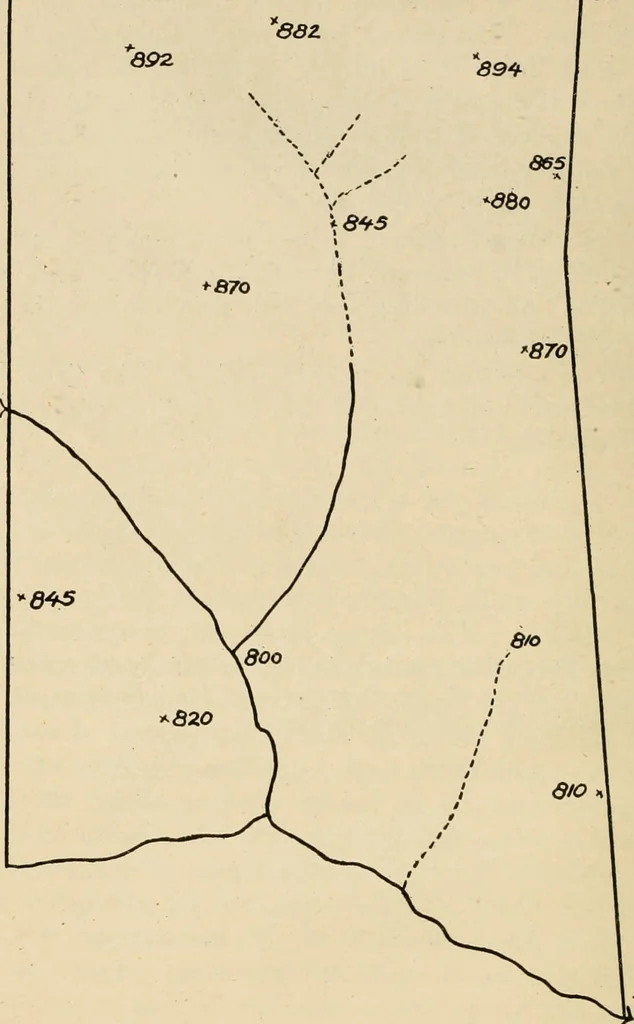 An illustration from Map reading and topographical sketching, 1918, leaf 127
