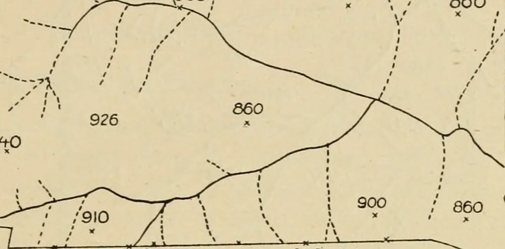 An illustration from Map reading and topographical sketching, 1918, leaf 128
