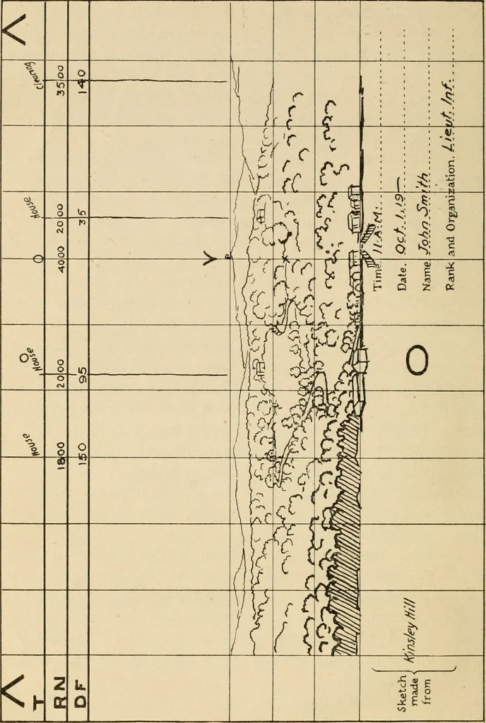 An illustration from Map reading and topographical sketching, 1918, leaf 151