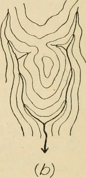 An illustration from Map reading and topographical sketching, 1918, leaf 75