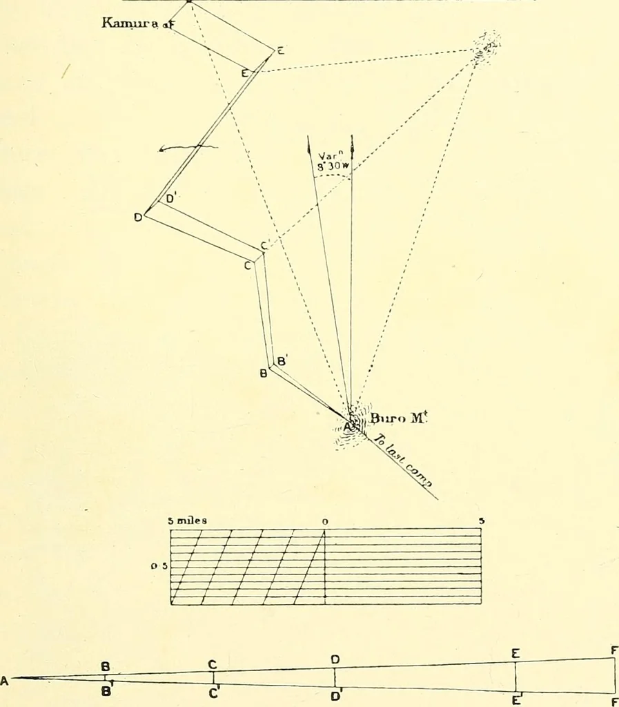 An illustration from Maps and map-making; three lectures delivered under the auspices of the Royal geographical society, 1910, leaf 118