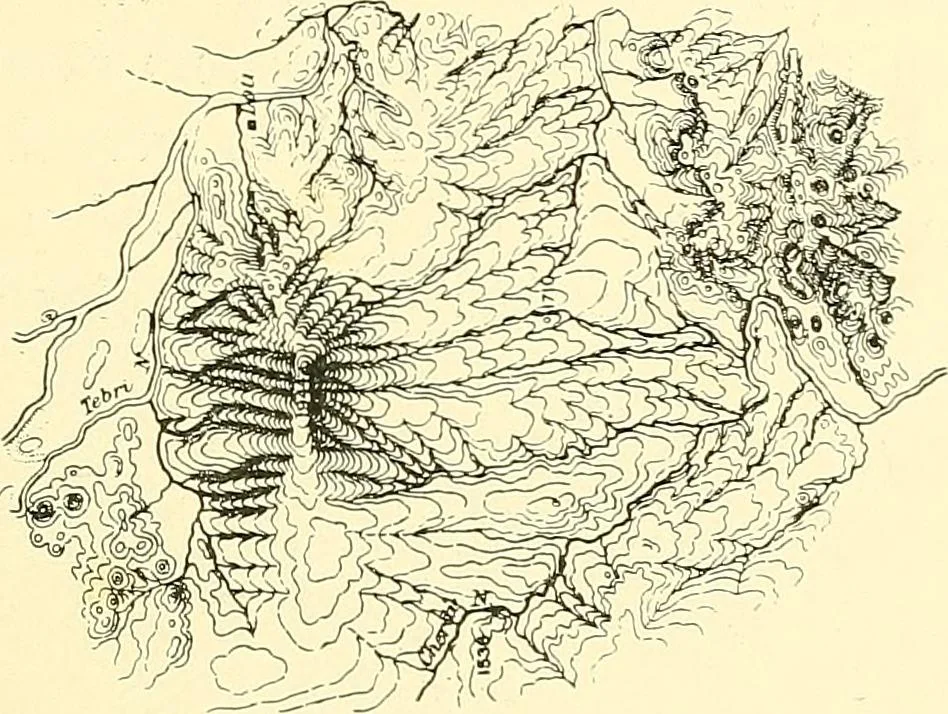An illustration from Maps and map-making; three lectures delivered under the auspices of the Royal geographical society, 1910, leaf 146