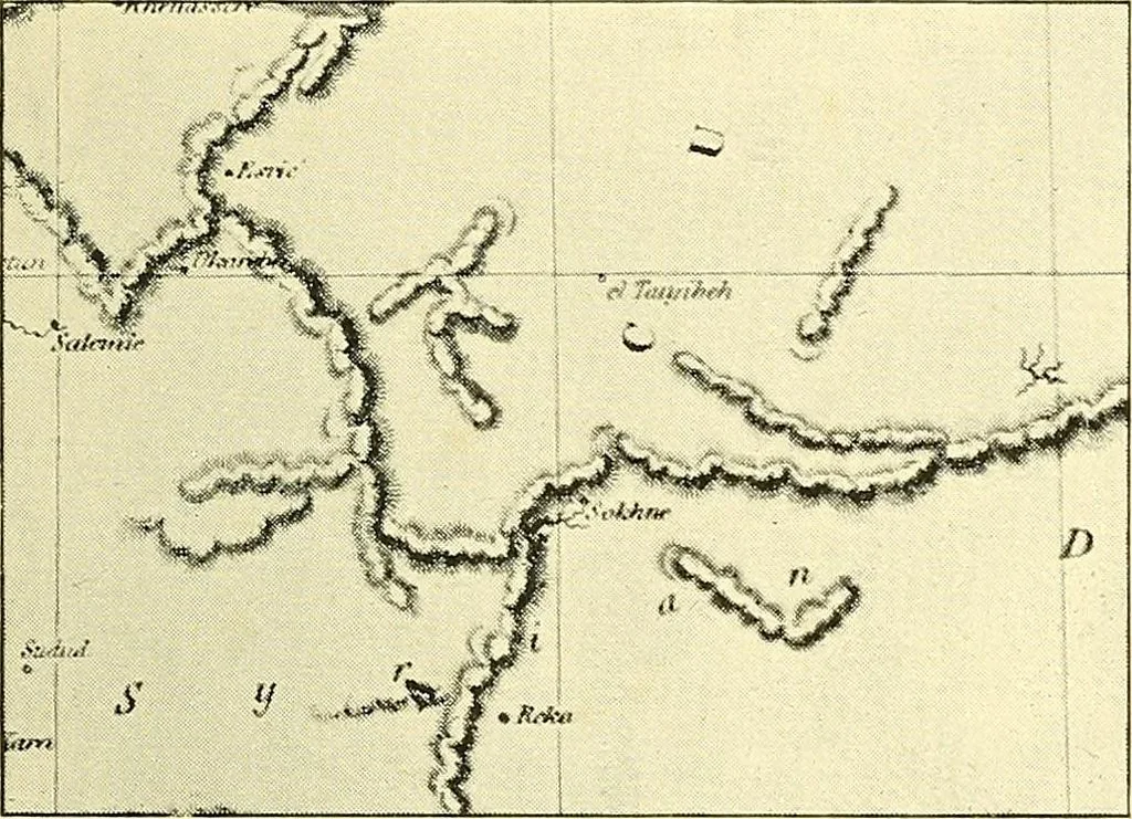 An illustration from Maps and map-making; three lectures delivered under the auspices of the Royal geographical society, 1910, leaf 152