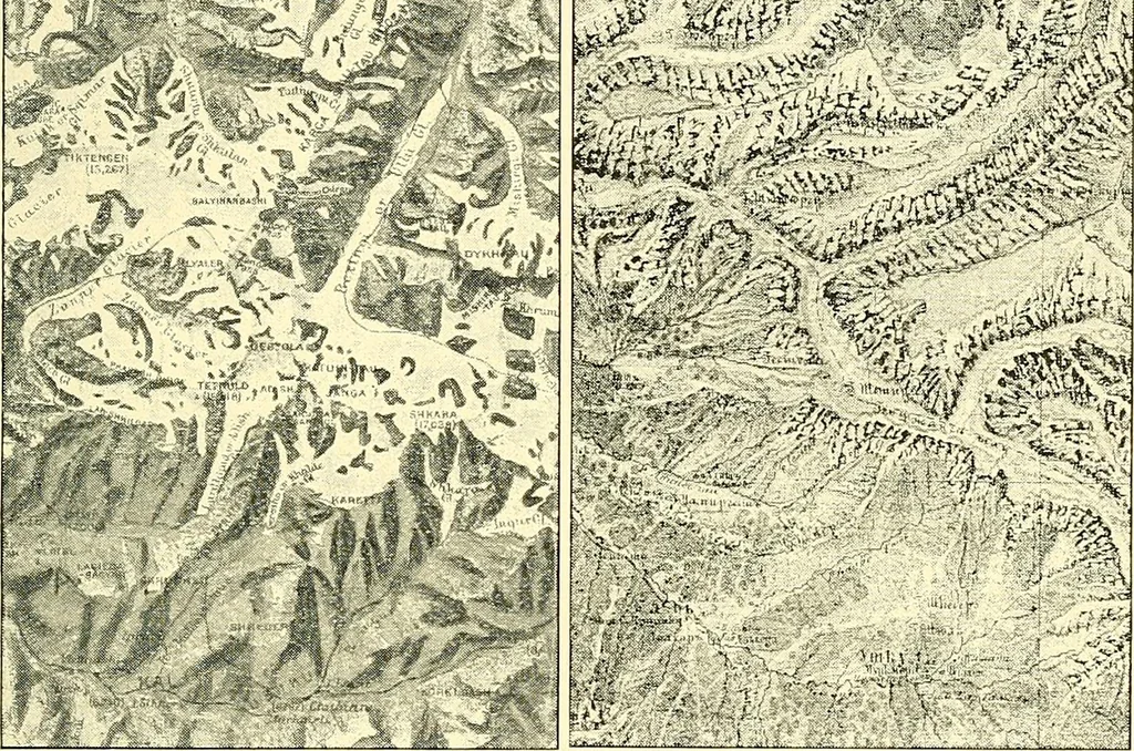 An illustration from Maps and map-making; three lectures delivered under the auspices of the Royal geographical society, 1910, leaf 160