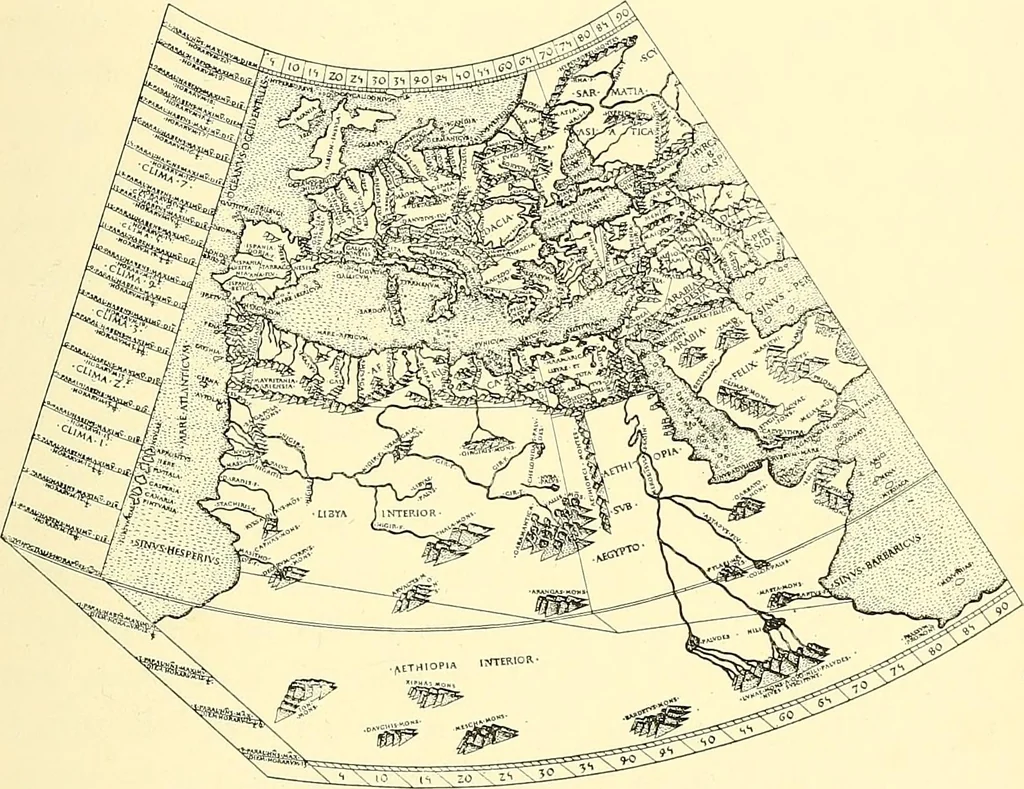 An illustration from Maps and map-making; three lectures delivered under the auspices of the Royal geographical society, 1910, leaf 168