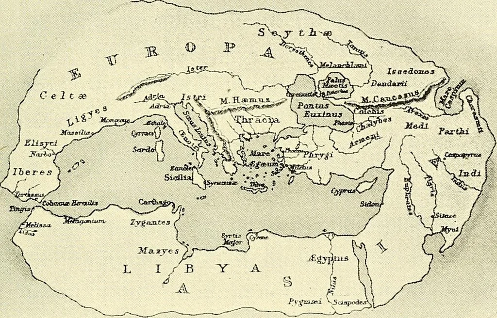 An illustration from Maps and map-making; three lectures delivered under the auspices of the Royal geographical society, 1910, leaf 76