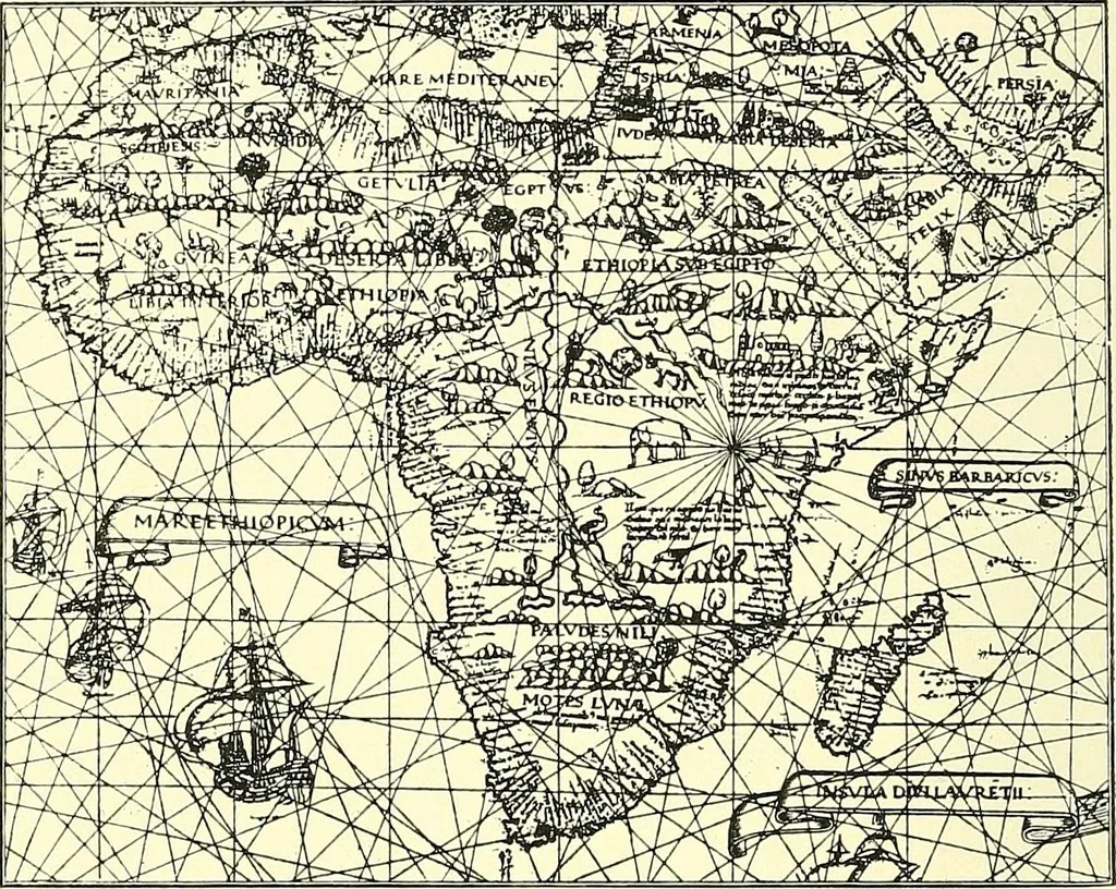 An illustration from Maps and map-making; three lectures delivered under the auspices of the Royal geographical society, 1910, leaf 91