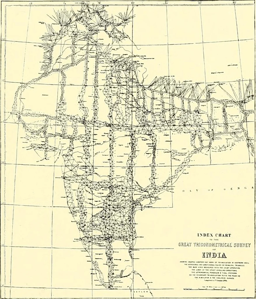 An illustration from Maps and map-making; three lectures delivered under the auspices of the Royal geographical society, 1910, leaf 94